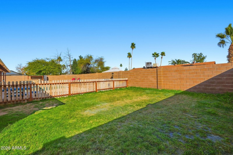 Fenced Grassy Area