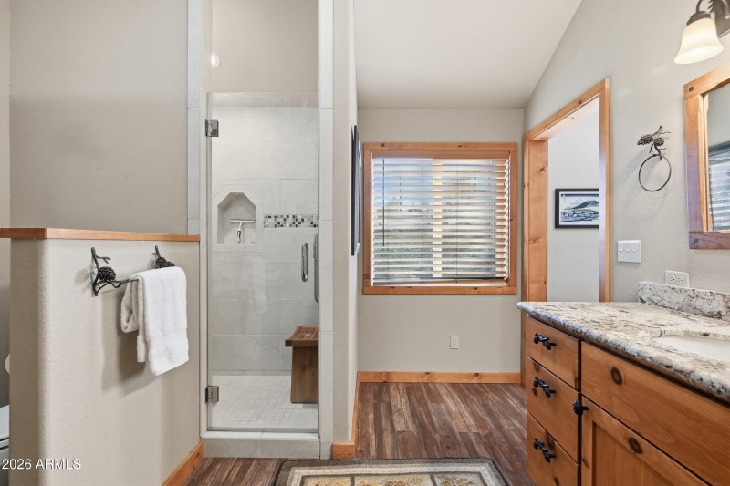 Master shower