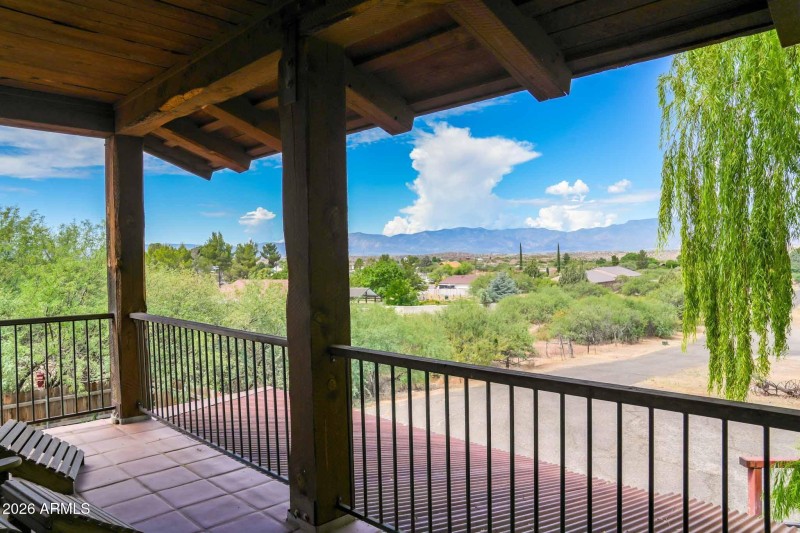 Master Balcony Views of Mingus Mtn