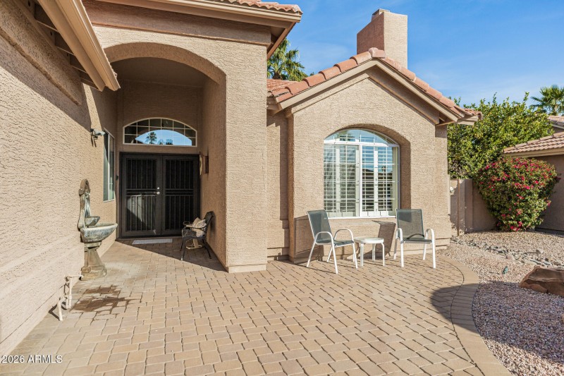 Paved Front Patio