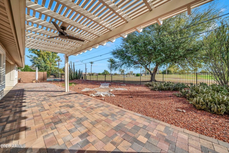 Back Patio Northeast Facing