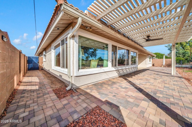 Back Patio Northwest Facing