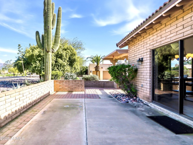 Large patio