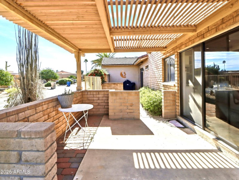 East side courtyard