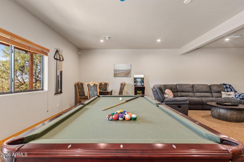 Pool Table in Basement