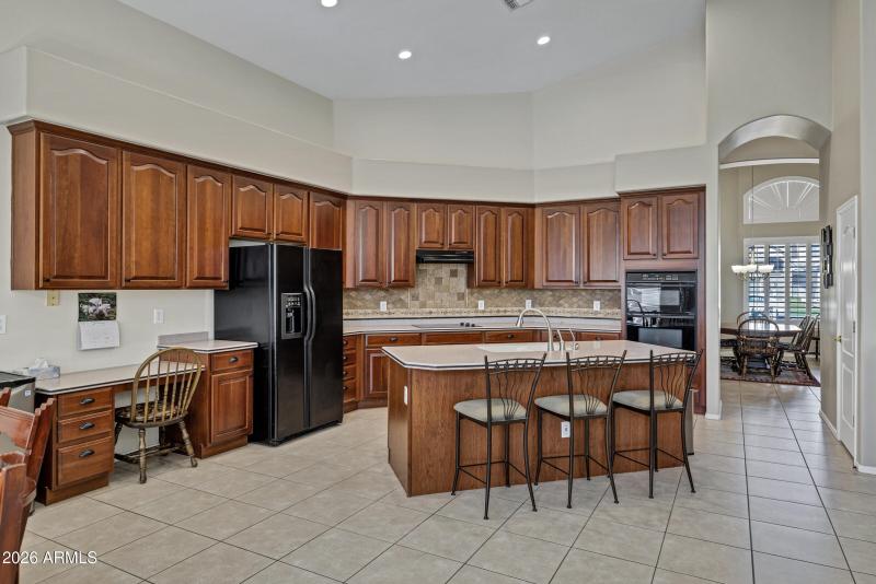 Large open kitchen