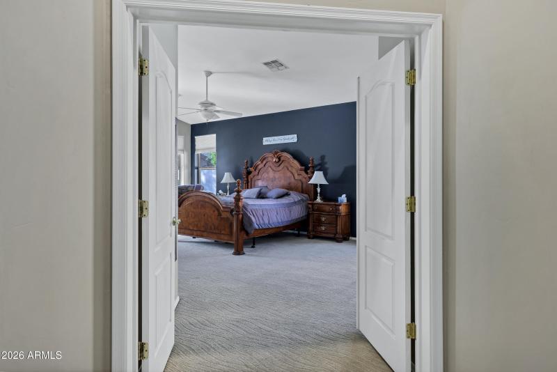 Double door entry to Primary Suite
