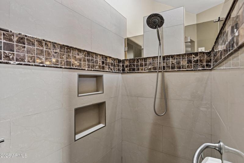 Newly remodeled shower
