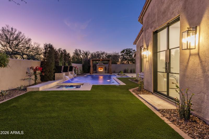 Backyard at Twilight