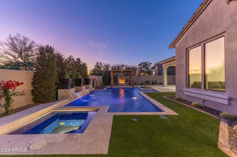 Backyard at Twilight