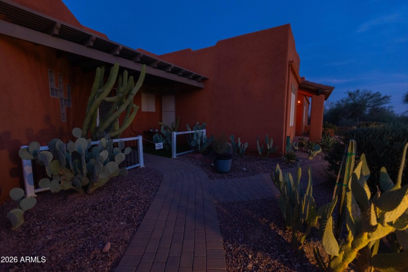 Casita Patio night