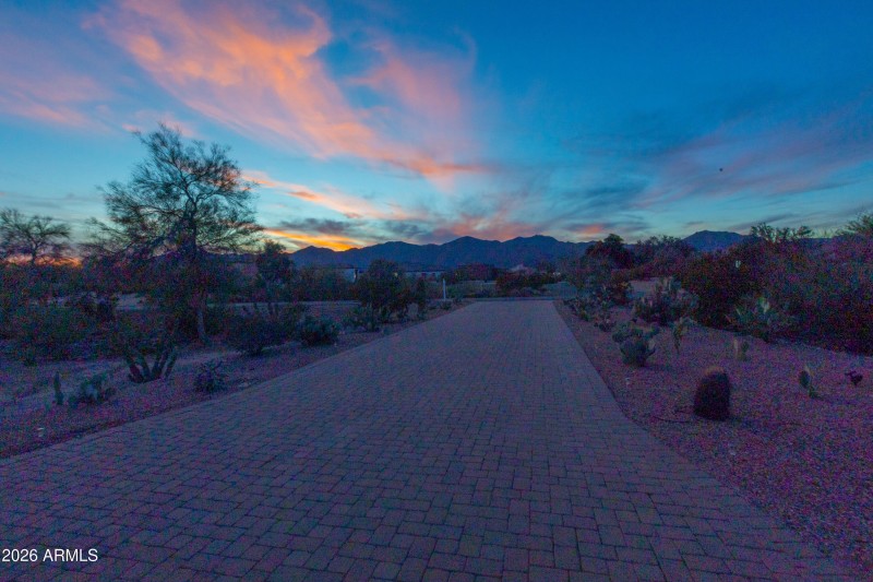 Driveway night