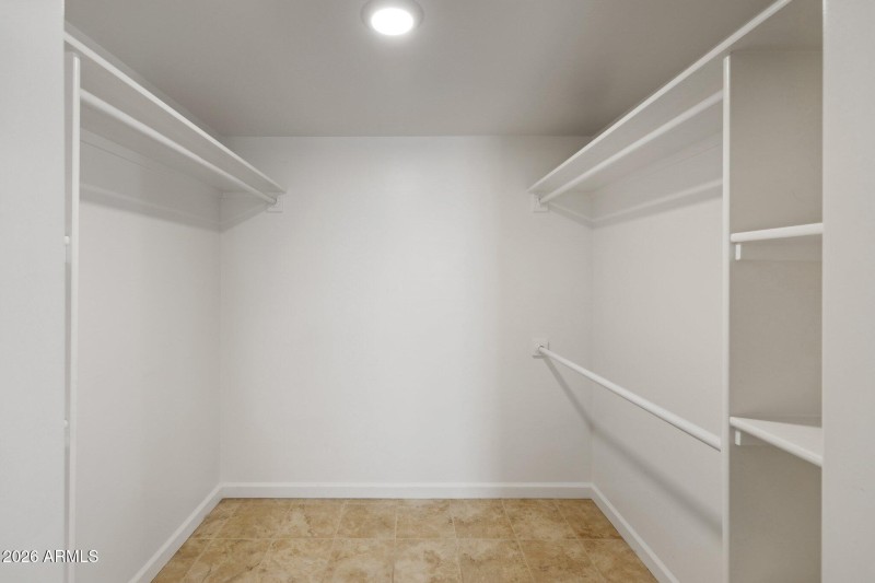 Large Walk in Closet in Primary Bdrm