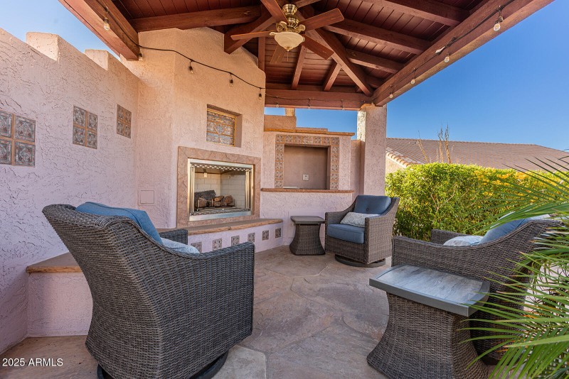 Backyard Fireplace