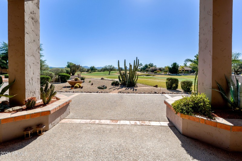Large covered patio