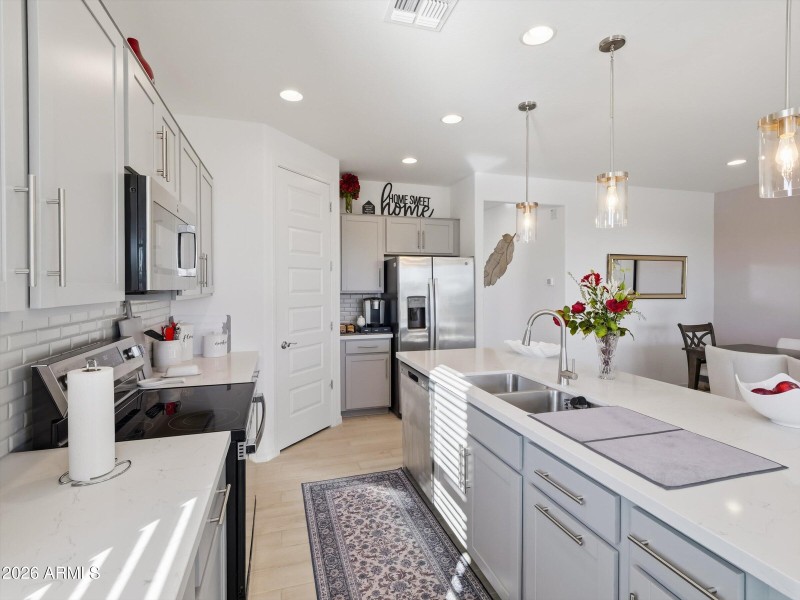 Stainless Sink at Island