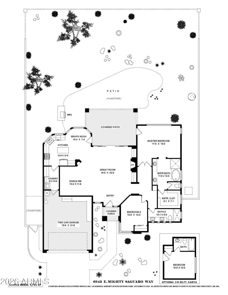 6943 E. Mighty Saguaro Way Floor Plan