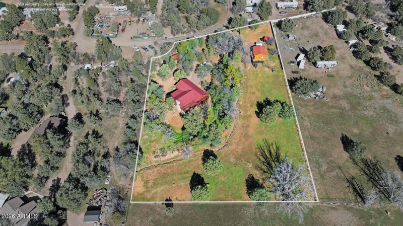 Lot aerial view