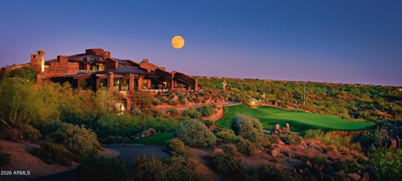 CG exterior evening moon