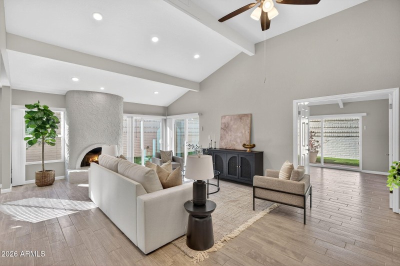 Vaulted Living Room