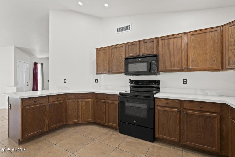Kitchen New Stove and Microwave