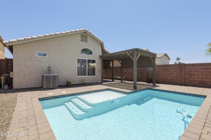 Backyard View with New HVAC