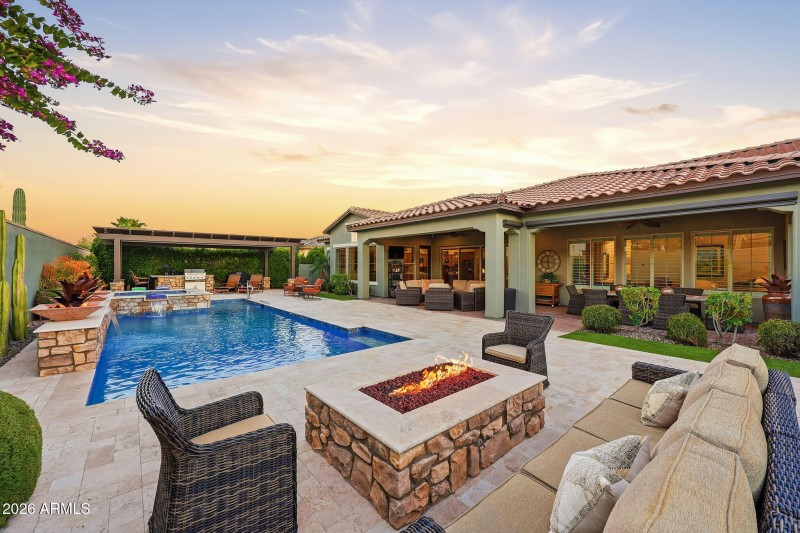 Travertine Patio