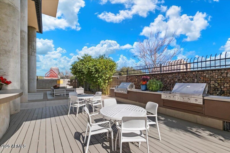 Outdoor Grilling and Lounge Area