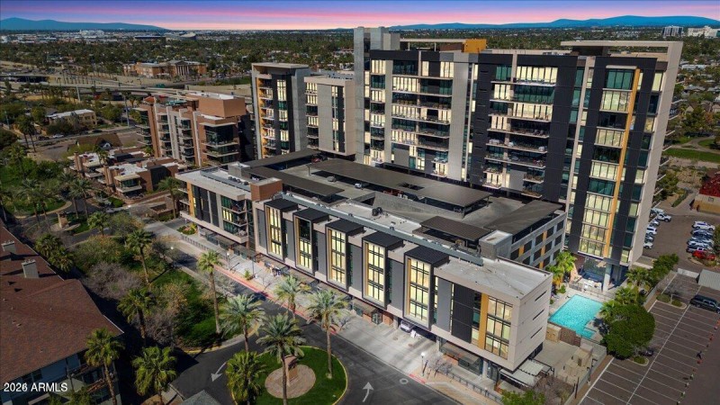 Aerial View of Modern Community
