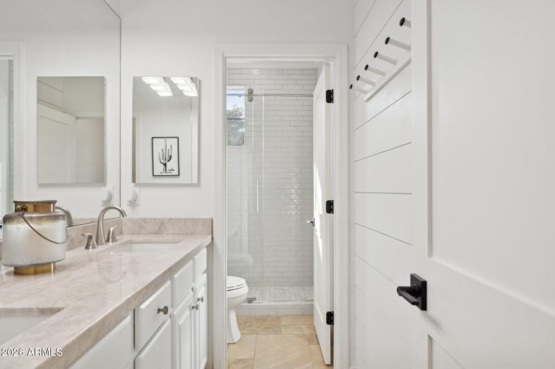 Hall Bath with Shiplap Accents