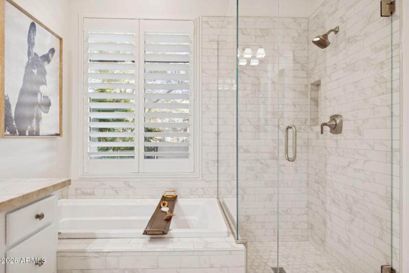 Remodeled Shower & Large Soaking Tub