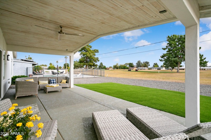 Covered Rear Patio