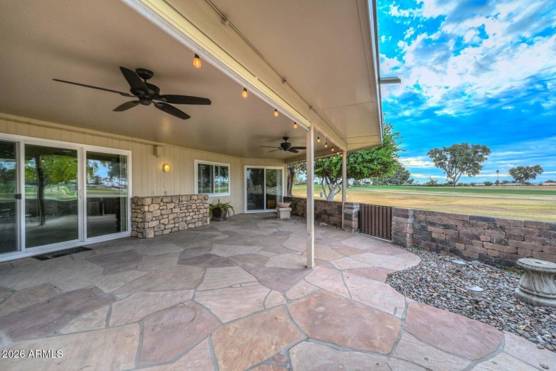 Covered Patio-Golf Course View