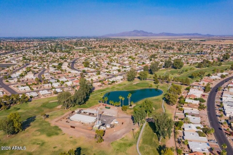 lake with drone