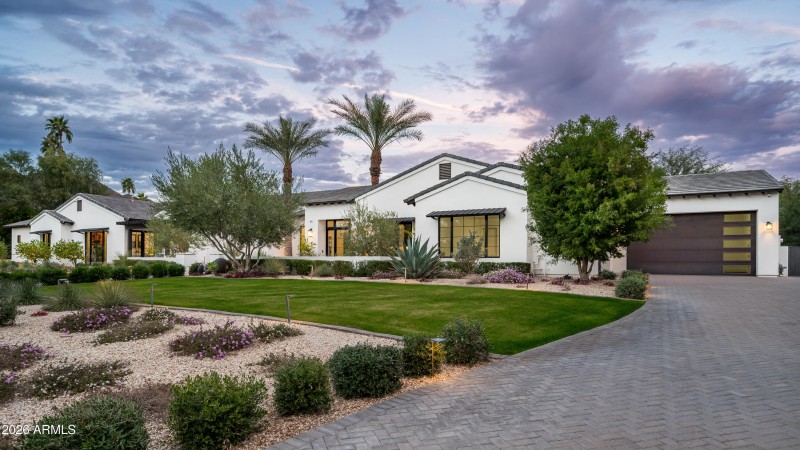 Driveway w/ Oversized 4 Car Garage