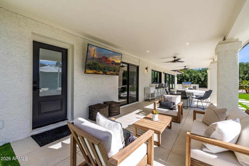 TV and Dining Area