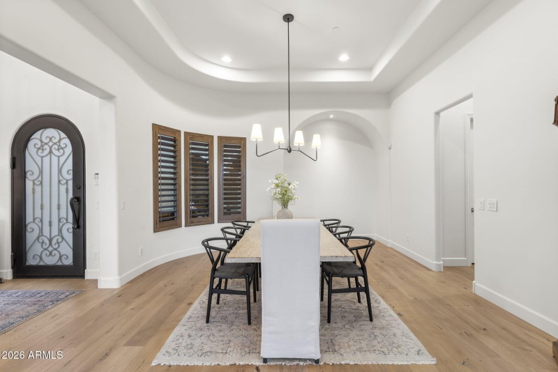 Formal dining area
