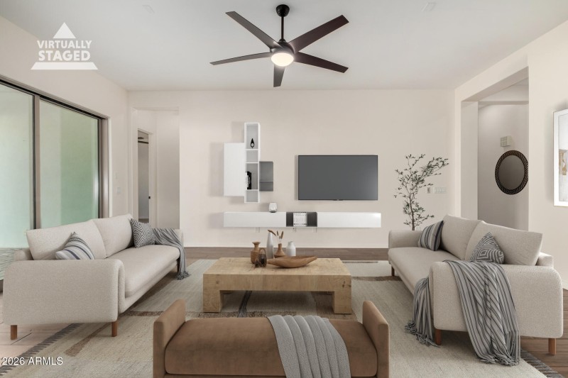 Family Room Staged