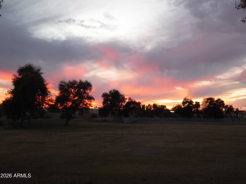great sunsets from the dogpark and green