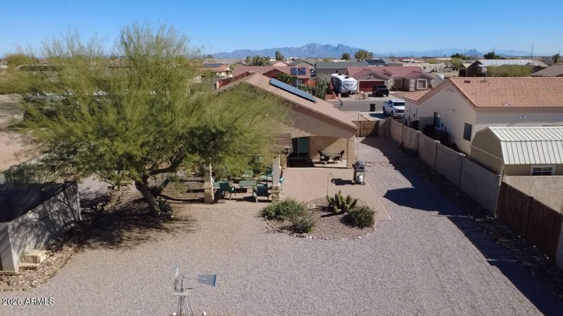 Aerial view of back