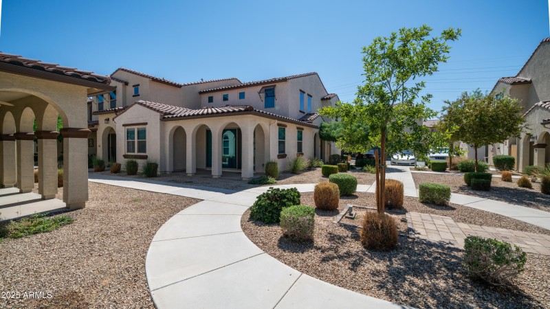 Outside townhome