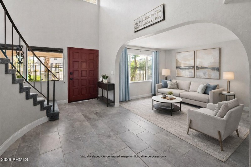 foyer - living room, ai