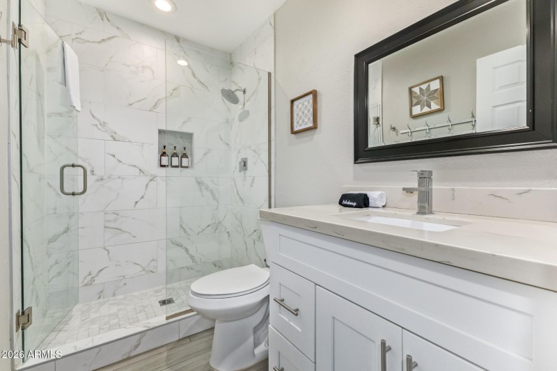 Updated guest bathroom