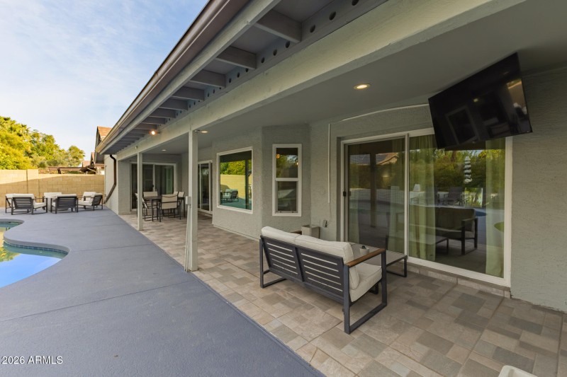 Large patio