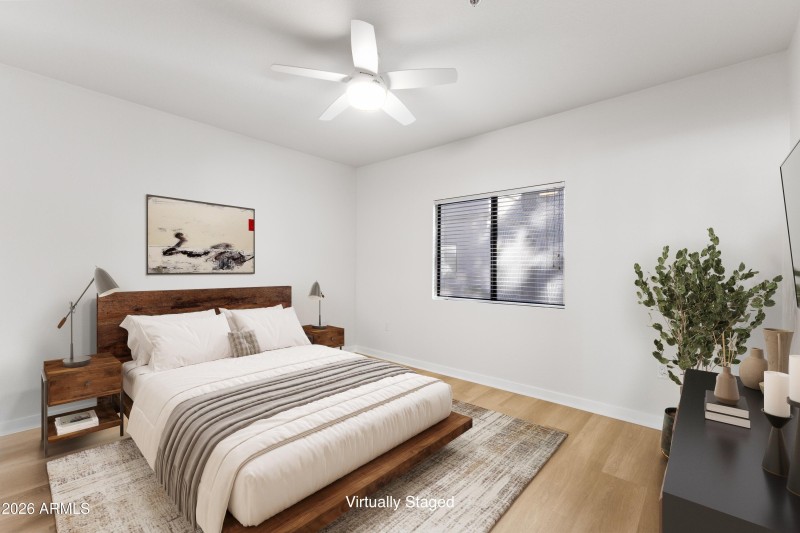 Bedroom 2, Staged