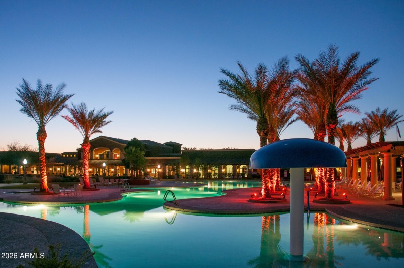 Pool at night