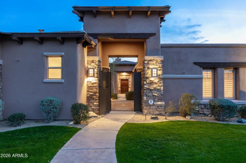 Front Exterior at Twilight