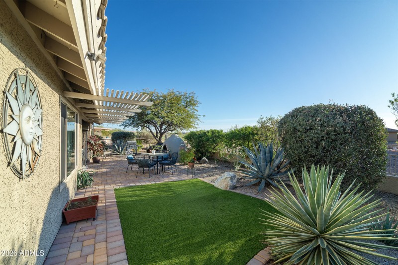 Private backyard