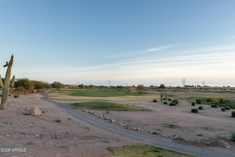 Golf Course behind house