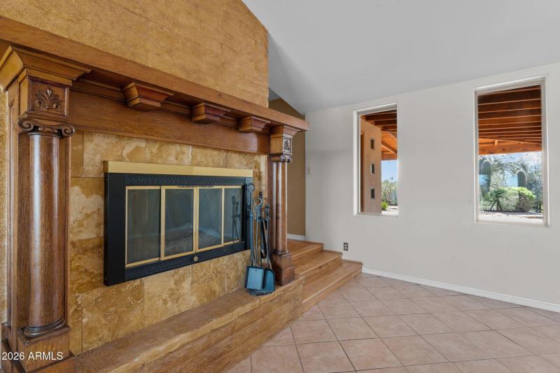 Dual sided Fireplace